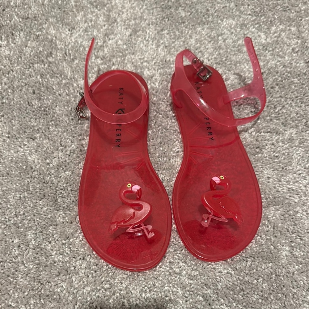 Katy Perry Collections Red Sandals Vibrant Slip-On Design